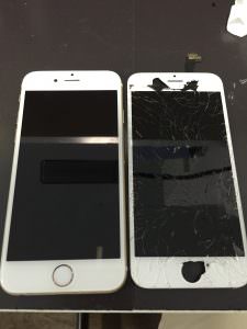 バッキバキにわれちゃったiPhone6