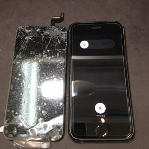 iPhone6 ガラスが粉砕