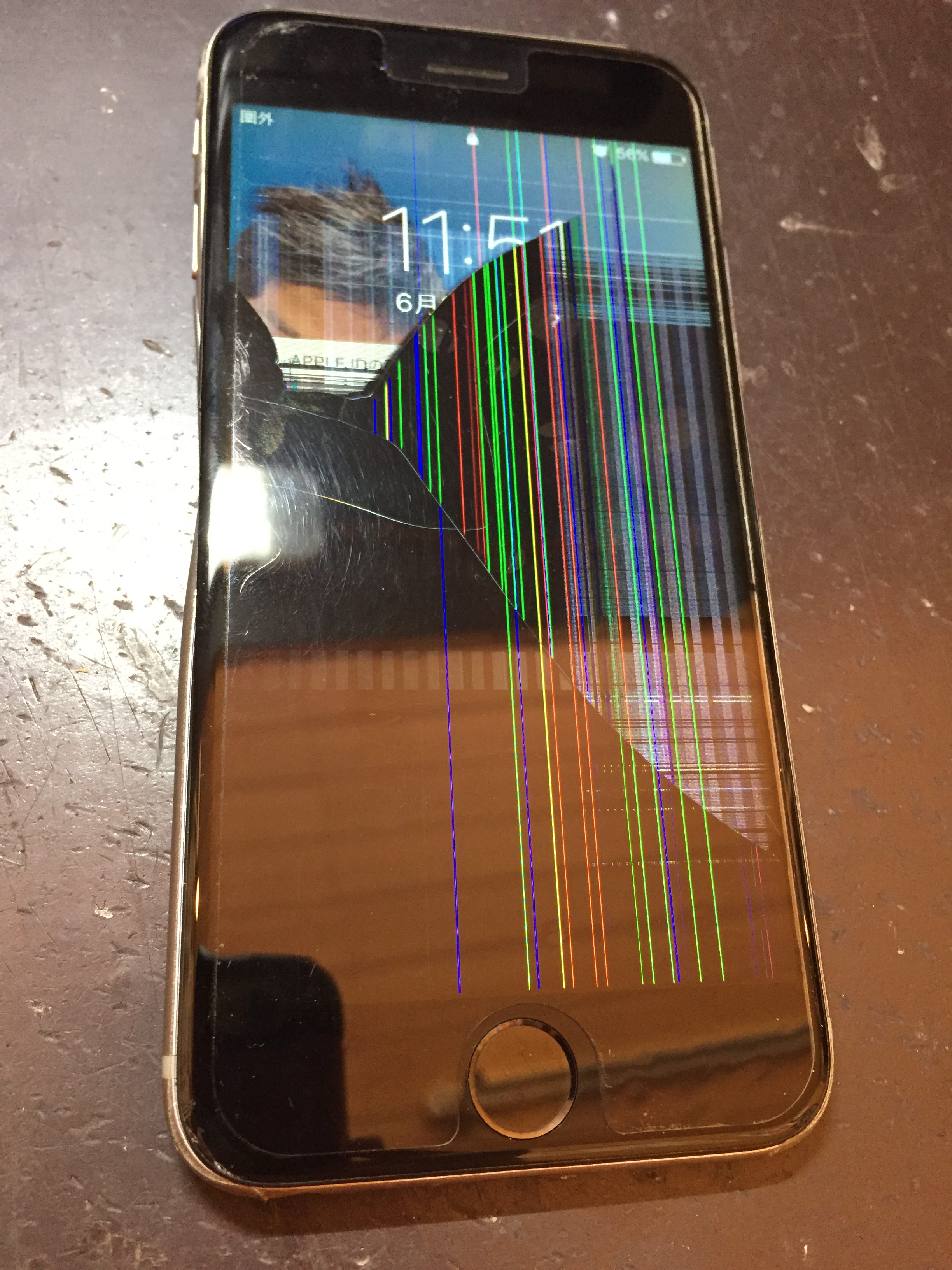 糸満市から ひどく凹んだiphone6 沖縄 Iphone修理 スマイルファクトリー