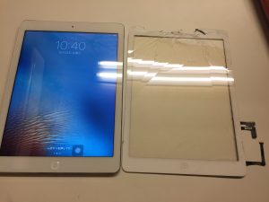 ガラス修理後のiPadAir