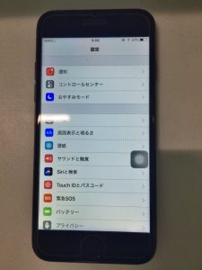 iPhone7ガラス割れ修理後（強化ガラスフィルム付)01