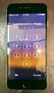 iPhone6ガラス割れ。修理後