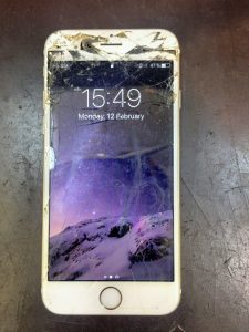 iPhone6ガラス割れ