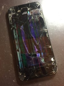 バイク落下のiPhone7