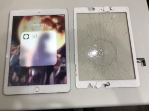 ガラス交換でお直し完了したiPad5